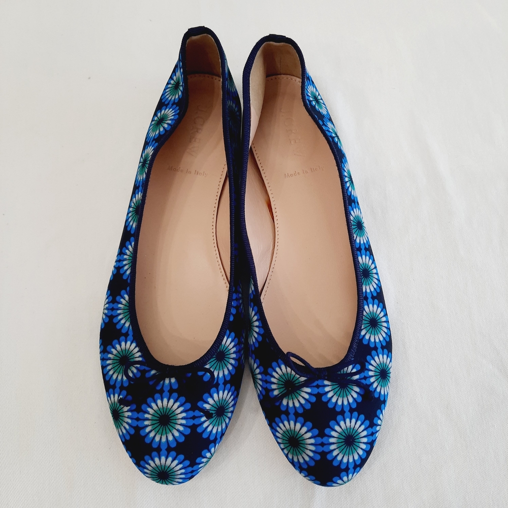 J. Crew Kiki Floral Fabric Ballet Flats 9.5 - Picture 2 of 6
